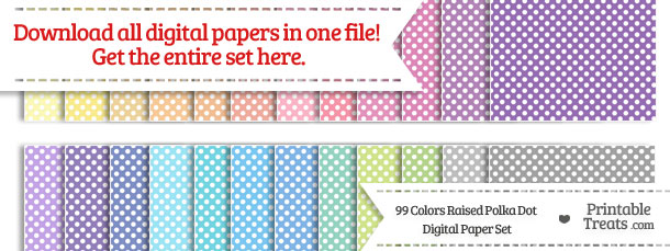 Download 99 Colors Raised Polka Dot Digital Paper from PrintableTreats.com