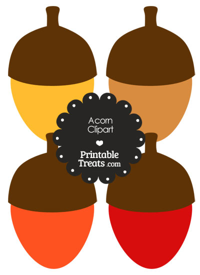 Free Acorn Clipart from PrintableTreats.com