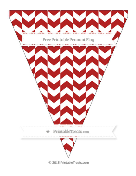 Free Fire Brick Red Herringbone Pattern Simple Pennant Flag