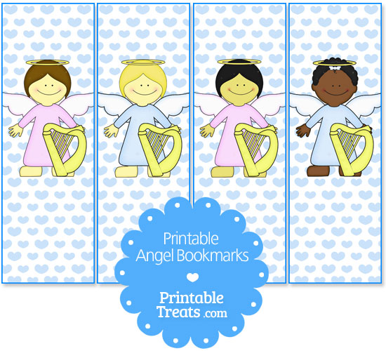 free printable angel bookmarks