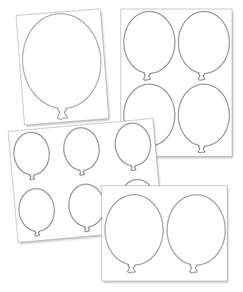 Free Printable Balloon Outline — Printable