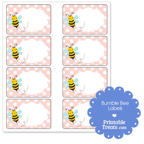 free printable bumble bee labels