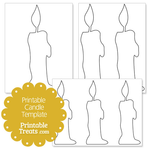 free printable candle template