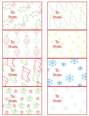 free printable christmas gift tags