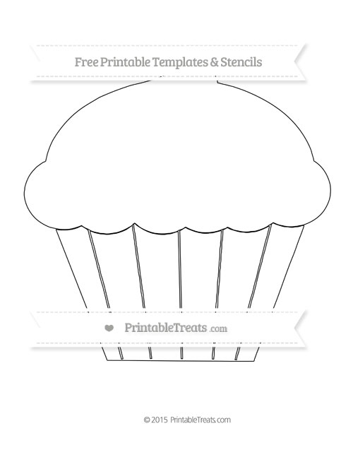 Free Printable Extra Large Cupcake Template Printable Treats