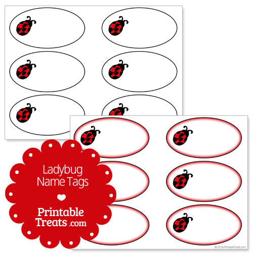 Free Printable Ladybug Name s Printable Treats Com