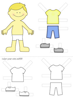 Free Printable Paper Dolls: Boys! — Printable Treats.com