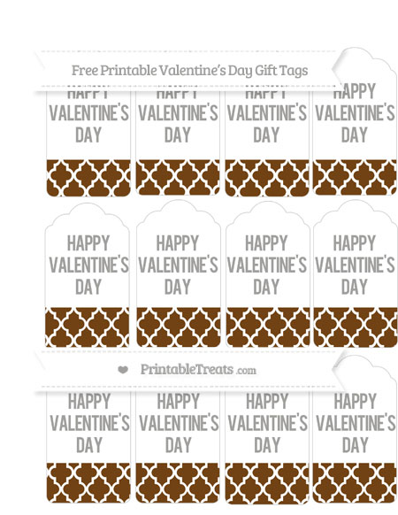Happy Valentne's Day Gft Tag Prntable Edtable | Etsy