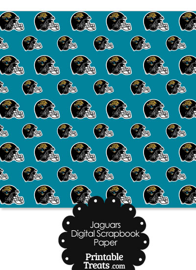 Jacksonville Jaguars Football Helmet Digital Paper from PrintableTreats.com