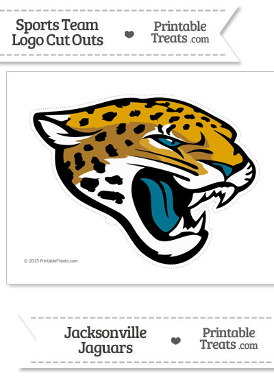 Large Jacksonville Jaguars Logo Cut Out from PrintableTreats.com