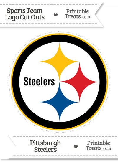 Large Pittsburgh Steelers Logo Cut Out from PrintableTreats.com