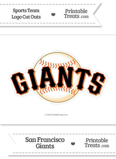 Large San Francisco Giants Logo Cut Out from PrintableTreats.com