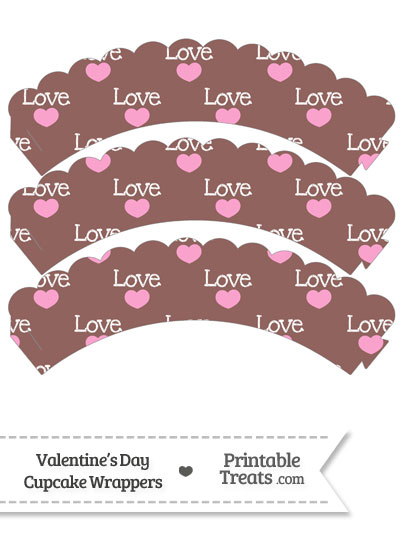 Love Scalloped Cupcake Wrappers from PrintableTreats.com