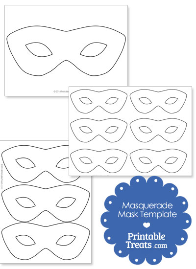 Masquerade Mask Shape from PrintableTreats.com