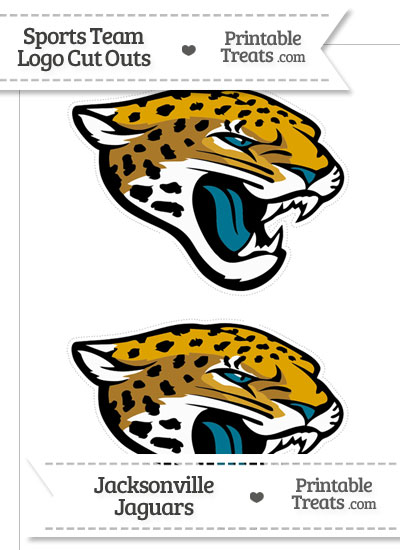 Medium Jacksonville Jaguars Logo Cut Outs from PrintableTreats.com