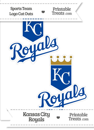 Medium Kansas City Royals Logo Cut Outs from PrintableTreats.com
