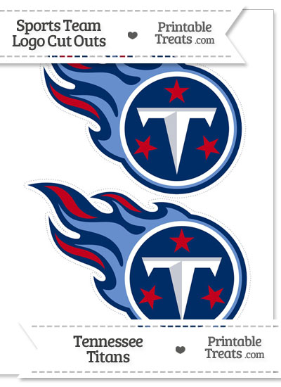 Medium Tennessee Titans Logo Cut Outs from PrintableTreats.com