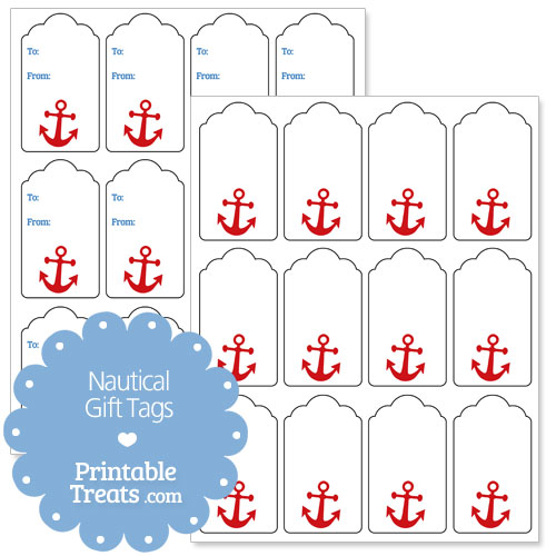 nautical gift tags