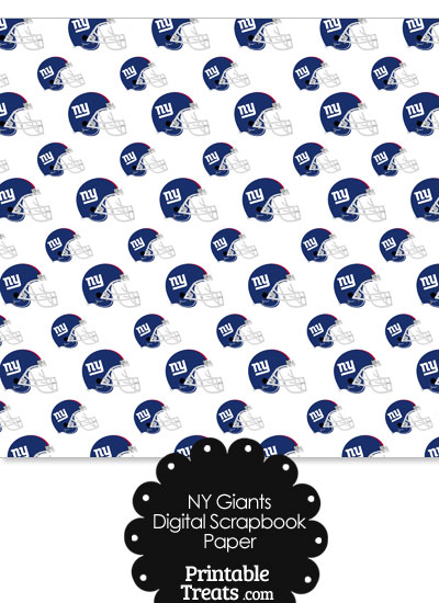 New York Giants Football Helmet Digital Paper from PrintableTreats.com