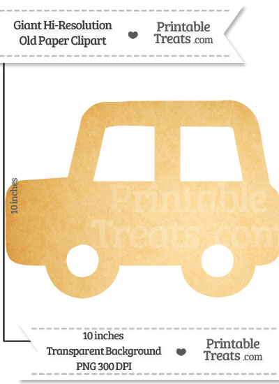 Old Paper Giant Car Clipart from PrintableTreats.com