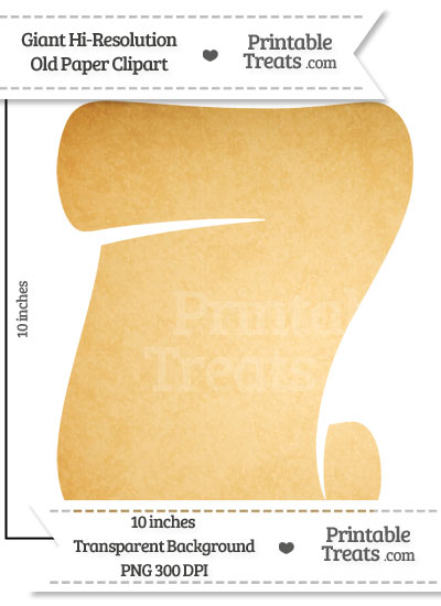 Old Paper Giant Scroll Clipart from PrintableTreats.com