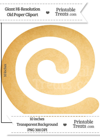 Old Paper Giant Swirl Clipart from PrintableTreats.com