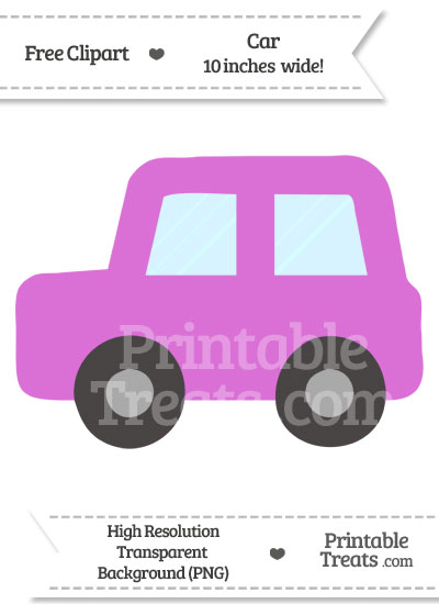 Orchid Car Clipart from PrintableTreats.com