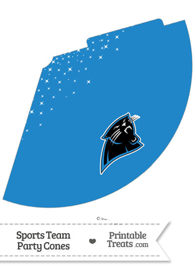 Panthers Party Cone Printable from PrintableTreats.com