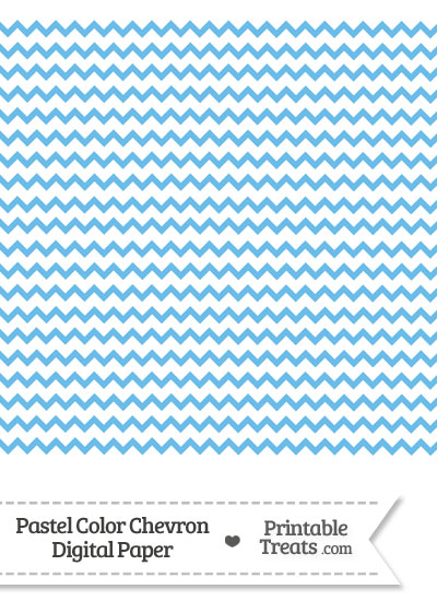 Pastel Blue Chevron Digital Scrapbook Paper from PrintableTreats.com