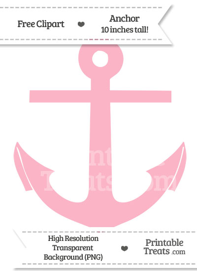 Pastel Light Pink Anchor Clipart from PrintableTreats.com