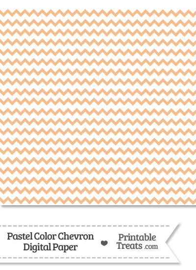 Pastel Orange Chevron Digital Scrapbook Paper from PrintableTreats.com