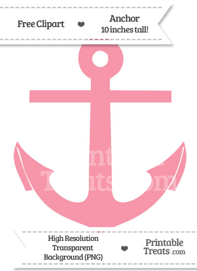 Pastel Pink Anchor Clipart from PrintableTreats.com