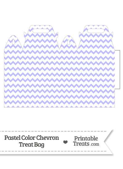 Pastel Purple Chevron Treat Bag from PrintableTreats.com