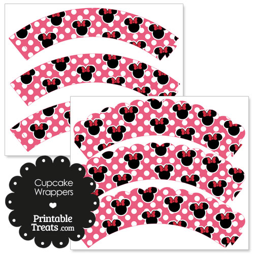 pink Minnie Mouse cupcake wrappers