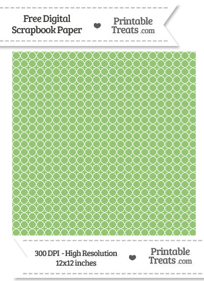 Pistachio Green Mini Quatrefoil Digital Paper from PrintableTreats.com