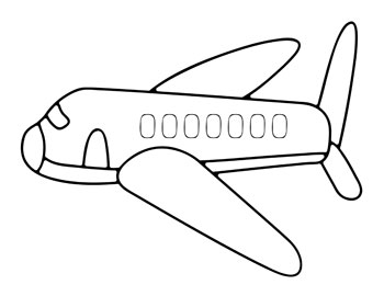 printable airplane coloring pages