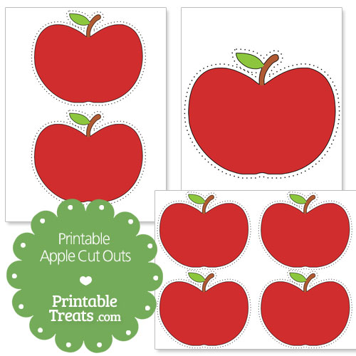 printable apple cut outs