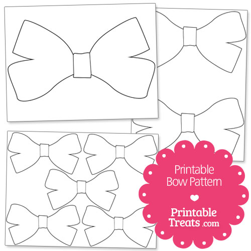 printable bow pattern