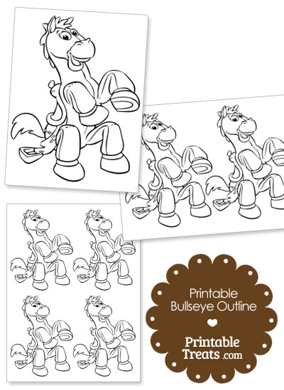 Printable Bullseye Outline from PrintableTreats.com