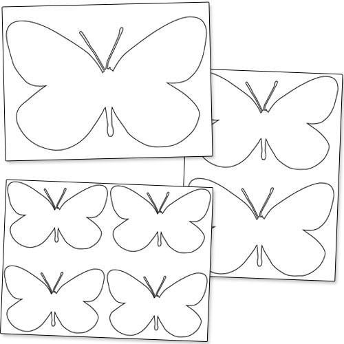 printable butterfly stencils