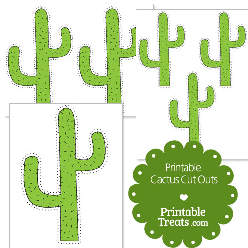 printable cactus cut outs