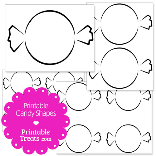 printable candy shapes