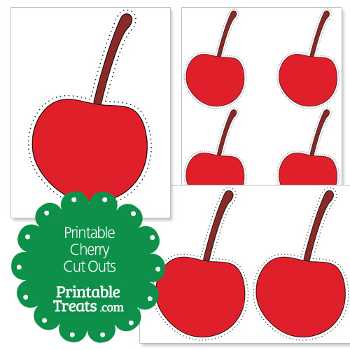 printable cherry cut outs