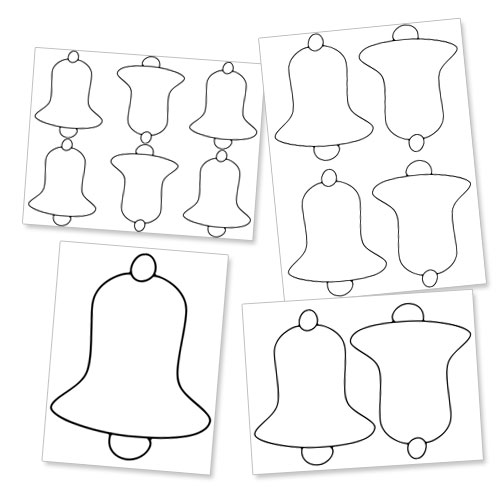 printable christmas bell templates