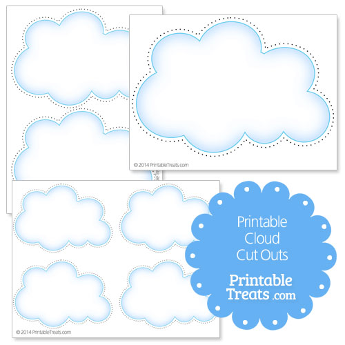 printable cloud cut outs