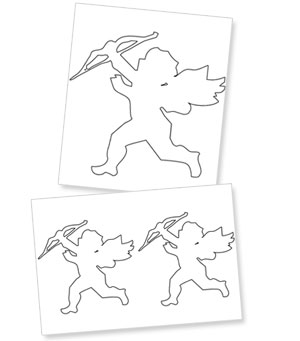 printable cupid cutouts