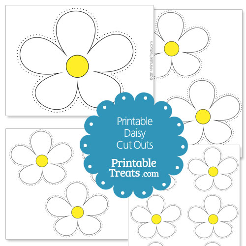 printable daisy cut outs