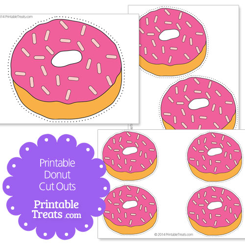 printable donut cut outs