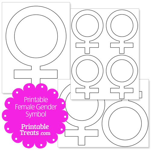 printable female gender symbol