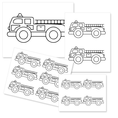 printable fire truck coloring pages